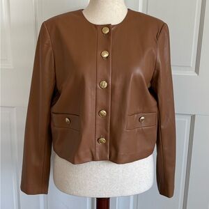 Ann Taylor Faux Leather Jacket